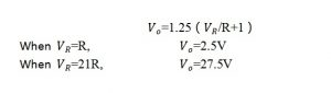集成芯片的輸出電壓-V0